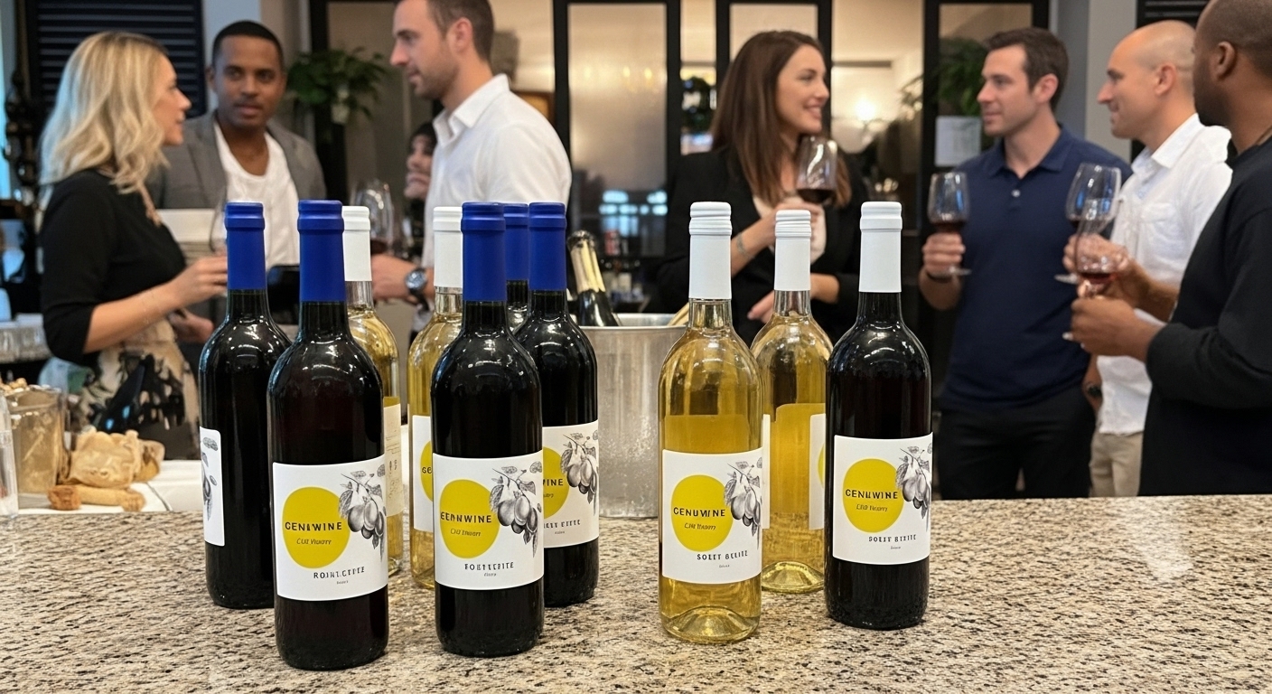 Wine tasting event with LCR Genuwine collection